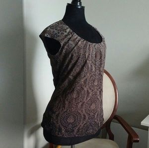 Clearout! Damask Ombre Blouse